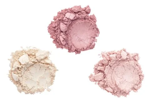 Makeup powder isolated Stock Photos