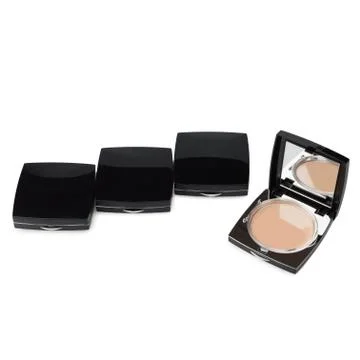 Makeup Powder with mirror Stock Photos