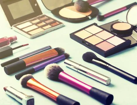 Makeup products Stock Photos