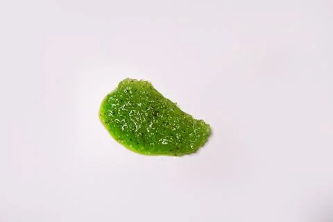 Makeup scrub smear on isolated background. Beauty product Stock Photos