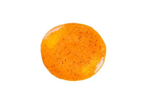 Makeup scrub smear on isolated background. Beauty product Stock Photos