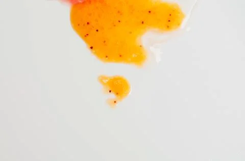 Makeup scrub smear on white background. Beauty product Stock Photos