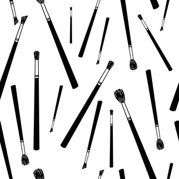 Makeup Seamless Pattern Stock Illustration