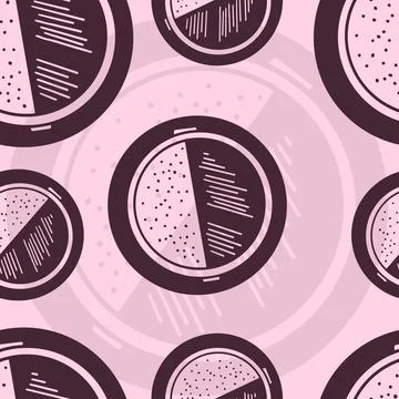 Makeup Seamless Pattern Stock Illustration
