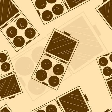Makeup Seamless Pattern Stock Illustration