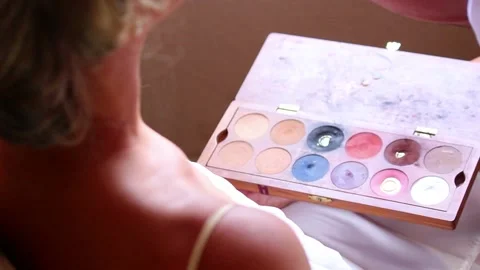 Makeup session Stock Footage 113850915