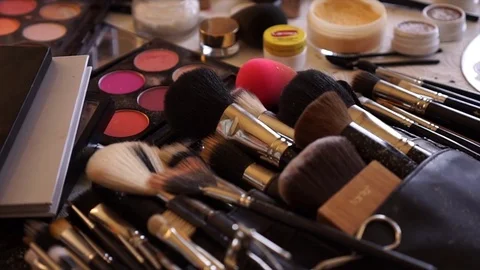 Makeup set Stock Footage 71786694