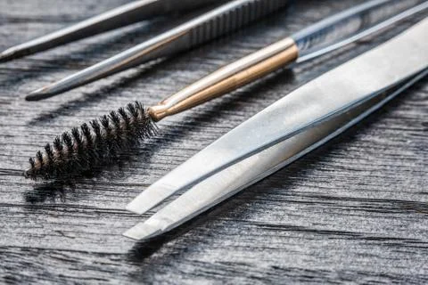 Makeup set instruments Stock Photos