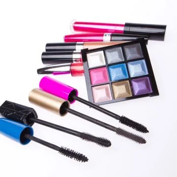 Makeup set isolated Stock Photos
