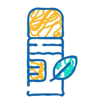 Makeup setting spray icon doodle illustration Stock Illustration