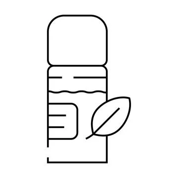 Makeup setting spray line icon vector illustration Stock Illustration