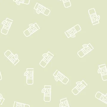 Makeup setting spray line vector seamless pattern Stock Illustration