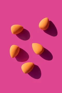 Makeup sponges isolates Stock Photos