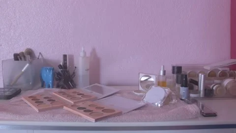 Makeup Station Stock Footage 209579251