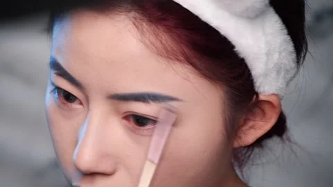 Makeup Tutorial Behind The Scenes Stock Footage 131825149
