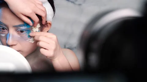 Makeup Tutorial Behind The Scenes Stock Footage 131825165