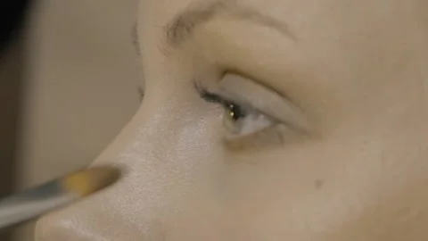 Makeup for young girl. Stock Footage 132427958