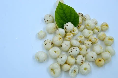 Makhana background Stock Photos