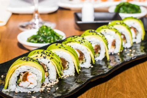 Maki Sushi set Stock Photos