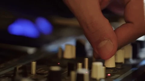 Making adjustments on the amplifier Stock Footage 101575449