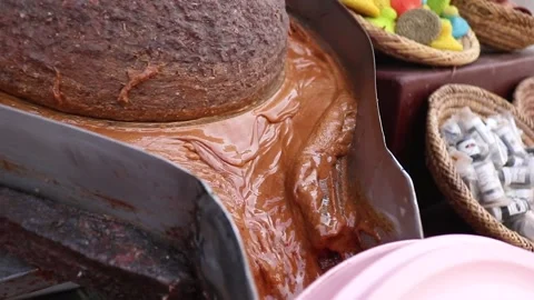 Making almond paste close up Stock Footage 238630219