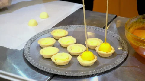 Making and decorating sweet baked goods Stock Footage 89671641