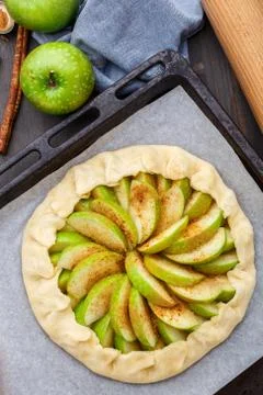 Making apple galette Photos
