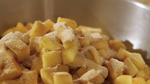 Making an Apple Pie Stock Footage 71722334