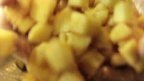 Making an apple pie Stock Footage 71722496