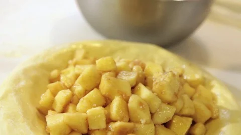 Making apple pie Stock Footage 71722580