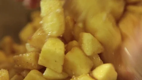 Making an apple pie 스톡 동영상 71722832