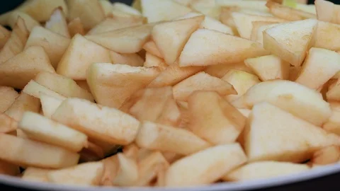 Making apple pie Stock Footage 96044472