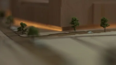 Making an Architecture Miniature Model Stock Footage 82201757