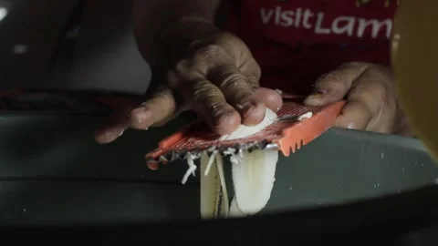 Making banana chips Vídeo Stock 286106958