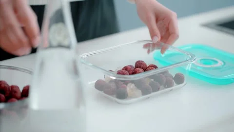 Making bayberry wine Stock Footage 270279293