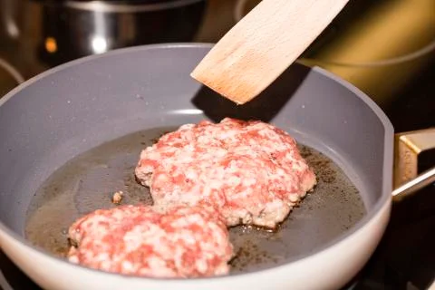Making beautiful burger Stock Photos