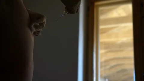 Making booty injection Stock Footage 128774106