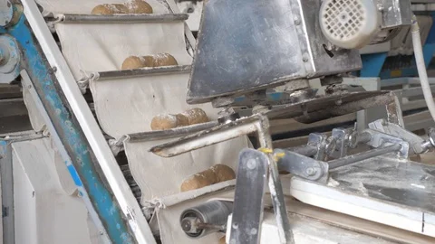 Making bread at the bakery Stock Footage 128578320