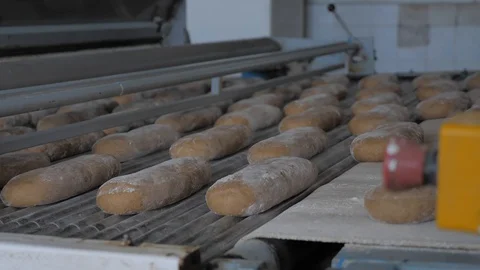 Making bread at the bakery Stock Footage 128579256