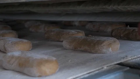Making bread at the bakery Stock Footage 128579809