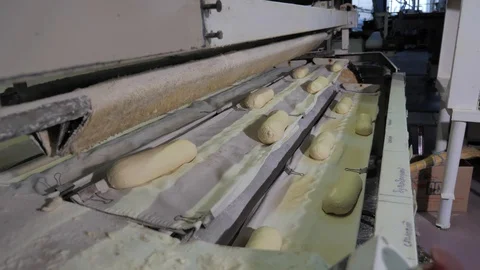 Making bread at the bakery Stock Footage 128585033