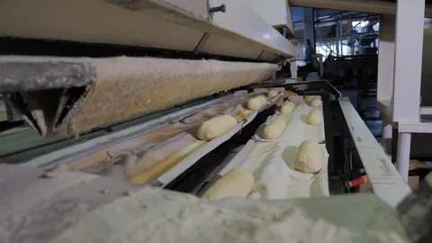 Making bread at the bakery Stock Footage 128587093