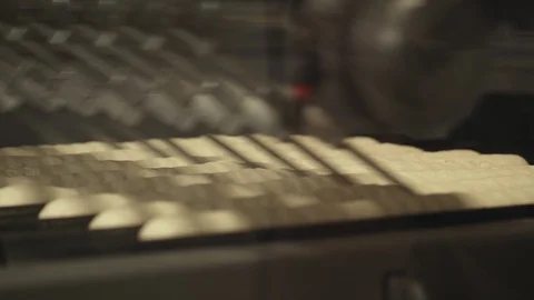 Making Bread Bakery Products In The Enterprise. Stock Footage 104109211