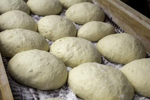 Making bread dough Stock Photos