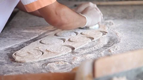 Making bread Stock Footage 43167341