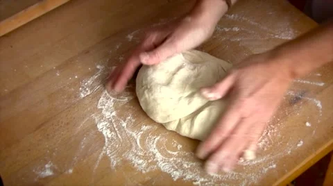 Making bread Stock Footage 55429666