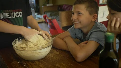 Making bread Stock Footage 77428212