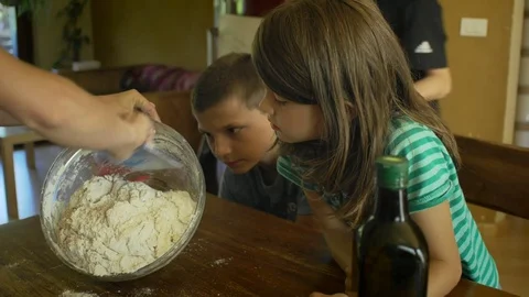 Making bread Stock Footage 77445635