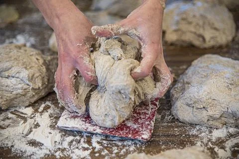 Making bread Stock Photos