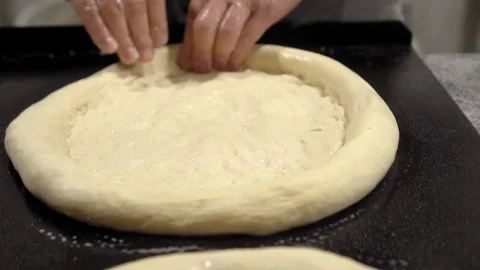 Making bread rolls. Rustic style.Process of making bread. Stock Footage 191612764
